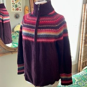Eddie Bauer women lambs wool sweater 1x XL